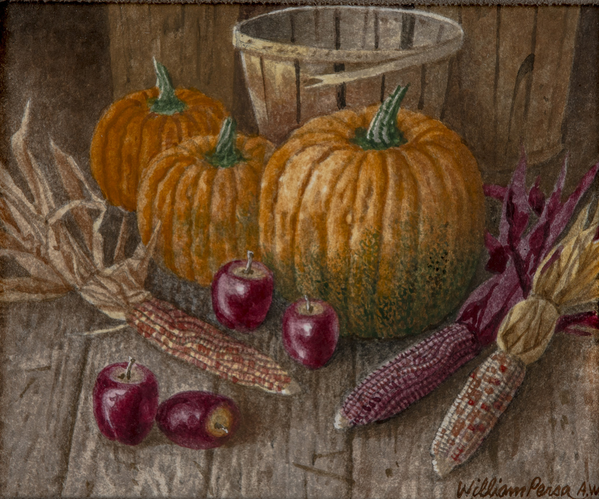 Study of Pumpkins on Barn Wood Image
